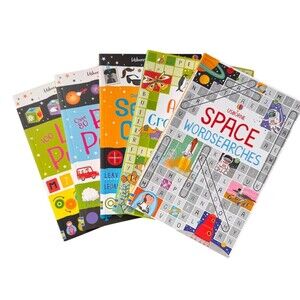Usborne Kids Puzzle Book Lot of 5 - Wordsearches Crosswords, Puzzles